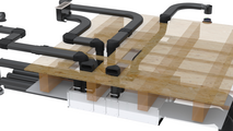Rendering Zehnder ComfoTube Therm FL51 Comfortable indoor ventilation Angled view