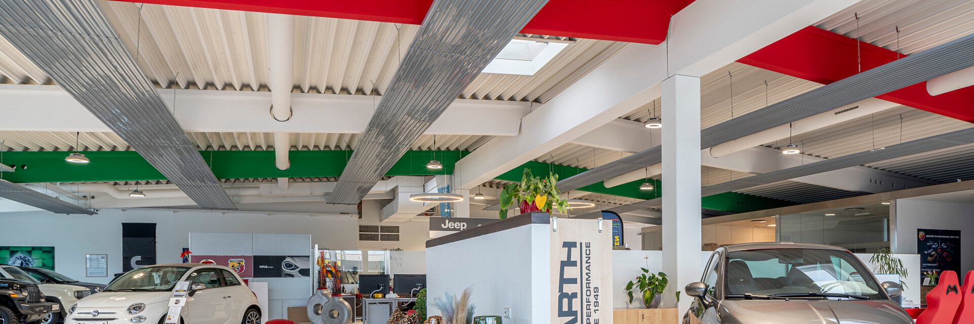 Zehnder ZFP, RHC, CP, Ceiling Panel, Zehnder, Reference, exhibition, salesroom, showroom, cars, Autoland, Pocking,bavaria