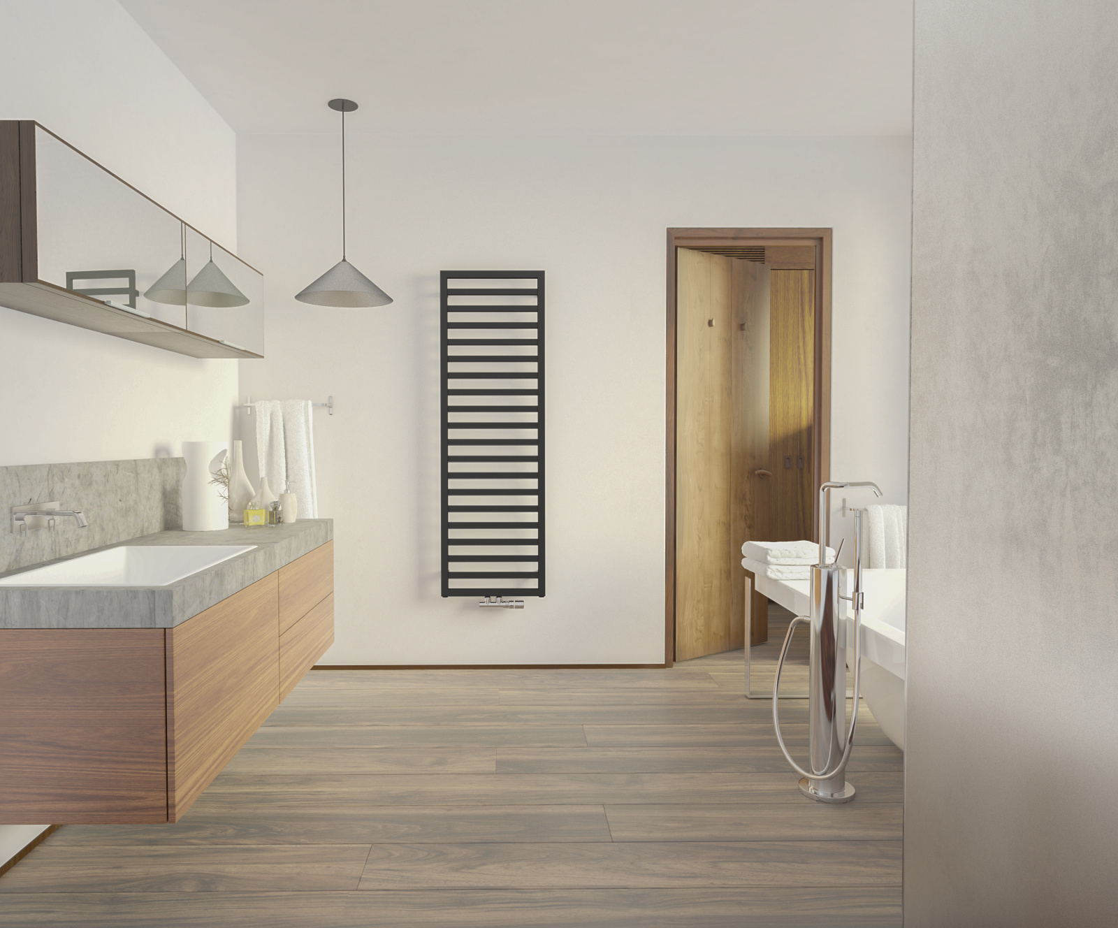 Rendering Zehnder Quaro Decorative radiator Front view