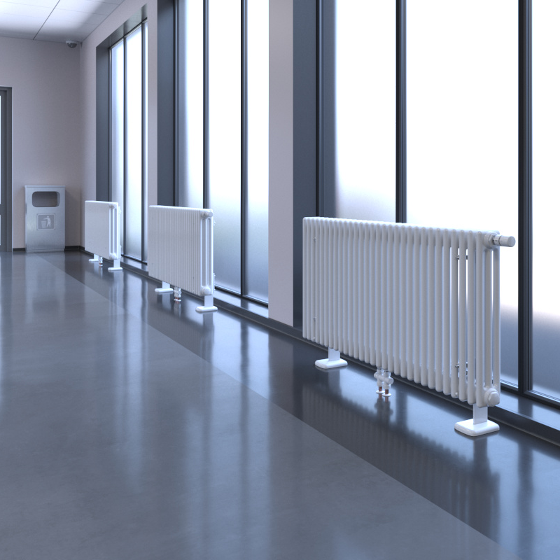 Key Visual Zehnder Charleston Decorative radiator Angled view