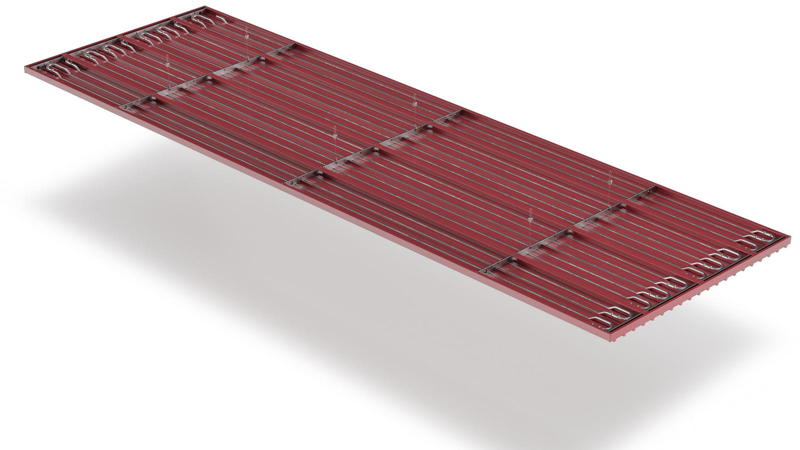 Cut-Out Zehnder ZFP Urban Heating and cooling ceilings Angled view