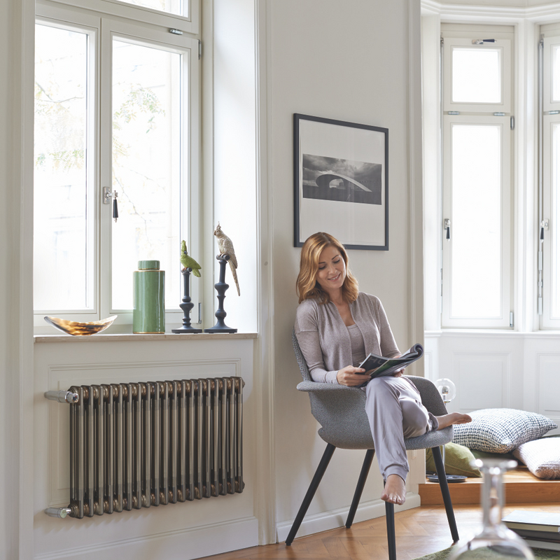 Rendering Zehnder Charleston Decorative radiator Front view