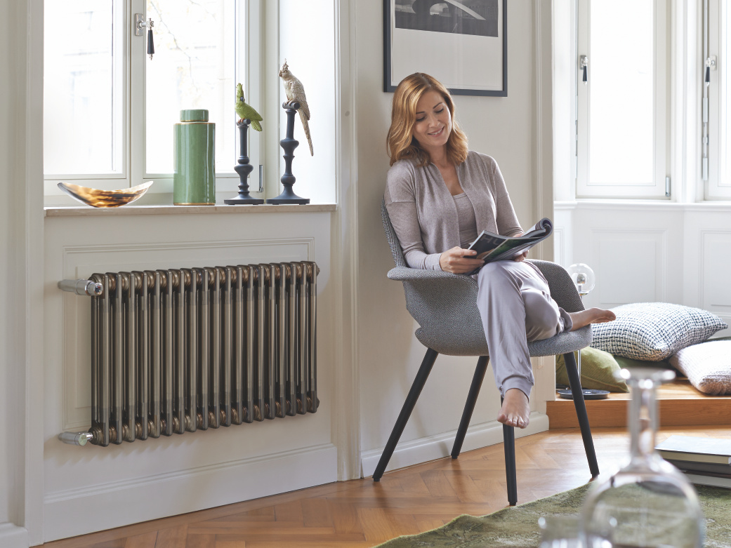 Rendering Zehnder Charleston Decorative radiator Front view