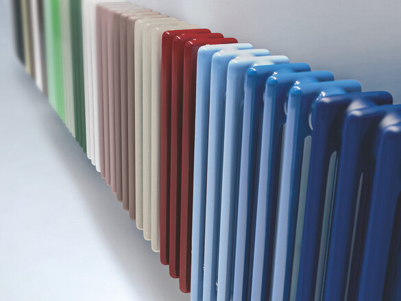 Photograph Zehnder Charleston Decorative radiator Angled view