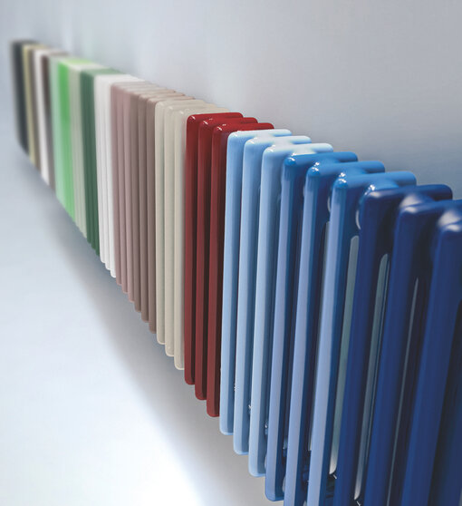 Zehnder Charleston Decorative radiator Angled view