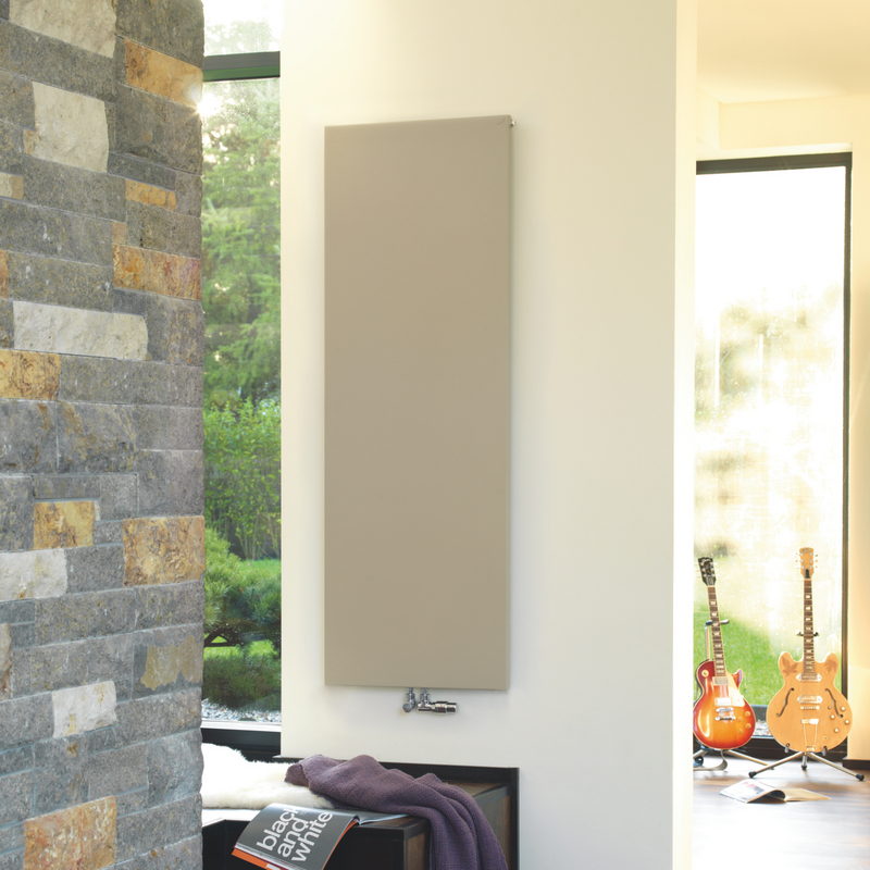 Zehnder_RAD_Plano-HY_bottom centre connection_living_print+web Rendering Zehnder Plano Decorative radiator Front view