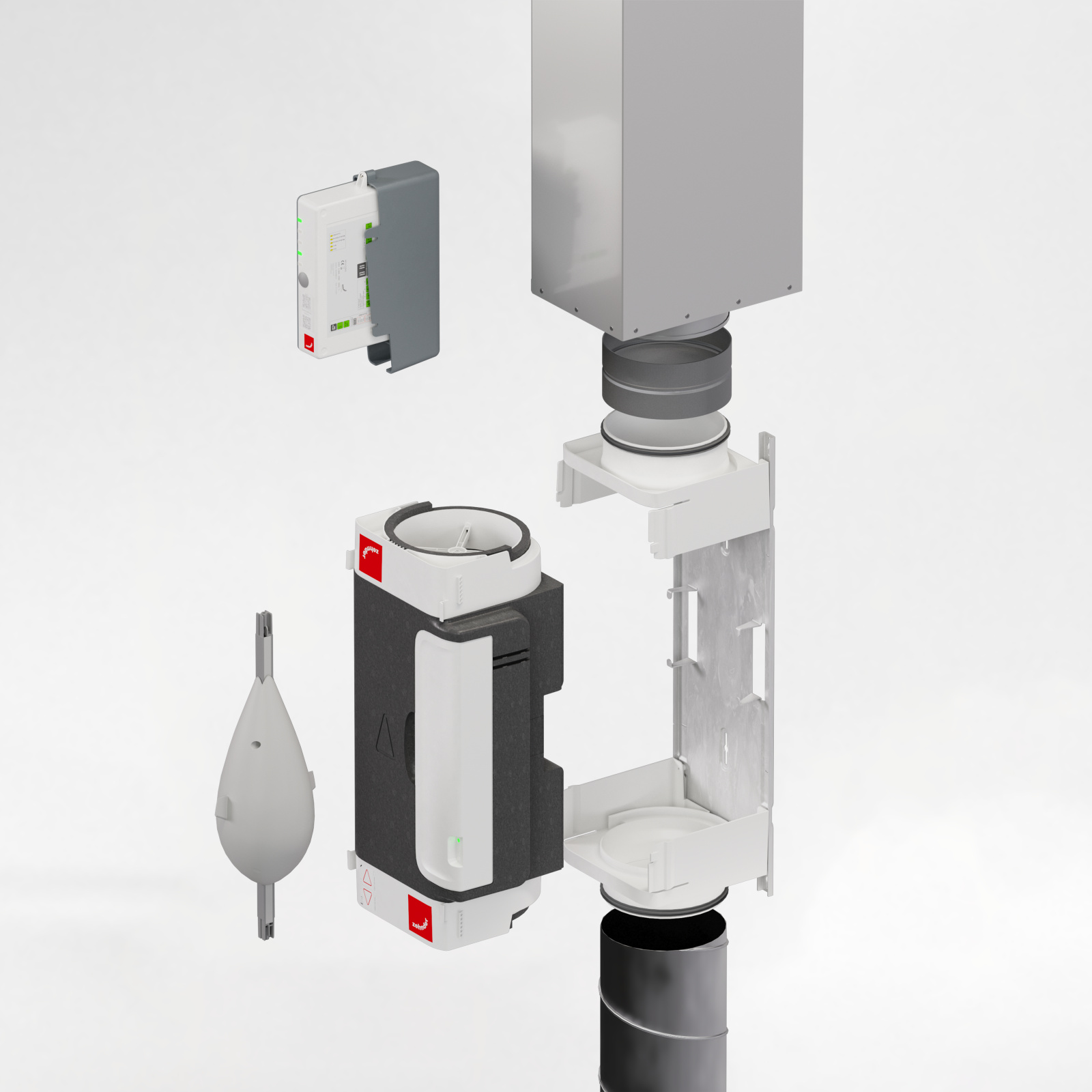 Rendering Zehnder ComfoVar Aero Comfortable indoor ventilation 