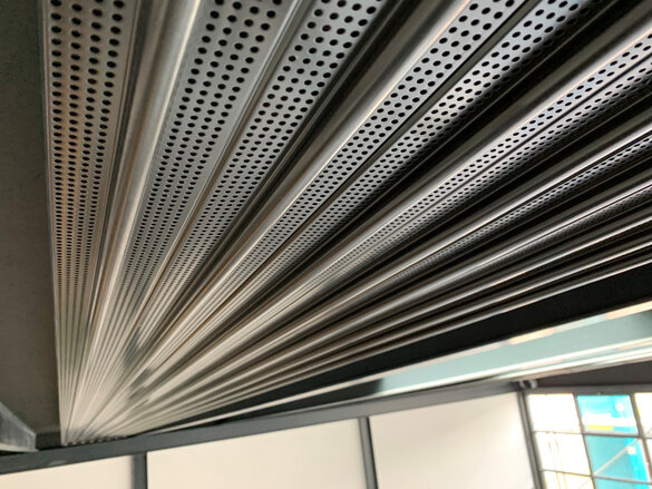 Reference Zehnder ZFP Heating and cooling ceiling system Angled view