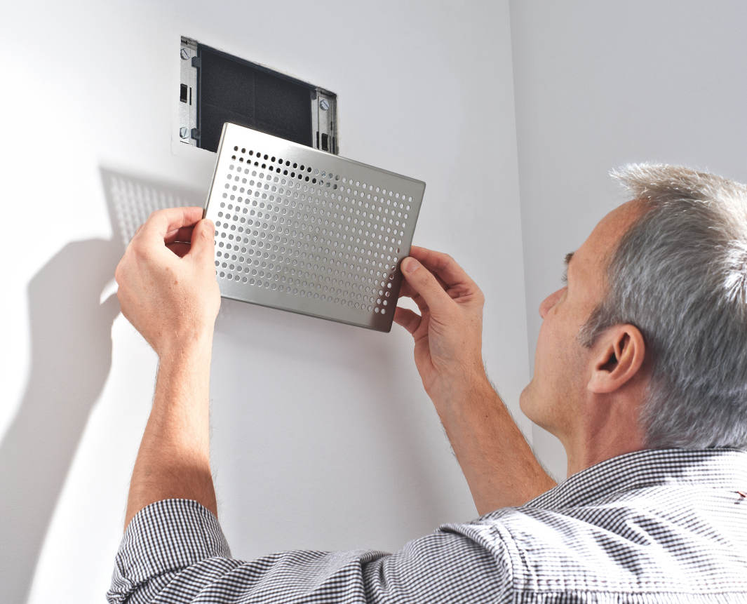 Photograph Zehnder ComfoGrid CLD Comfortable indoor ventilation Front view