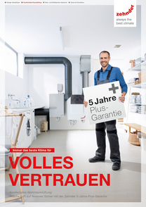 Gesamtbroschüre Zehnder 5 Jahre Plus Garantie (FHW)