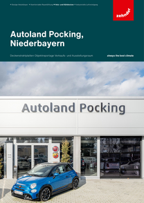 Referenz Autoland Pocking Niederbayern Zehnder ZFP Reference, Ceiling Panels, Deckenstrahlplatten, CP, Objektreportage