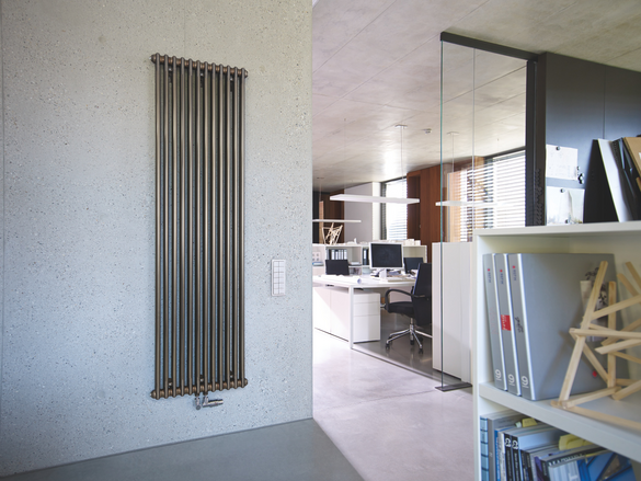 Rendering Zehnder Charleston Decorative radiator Front view