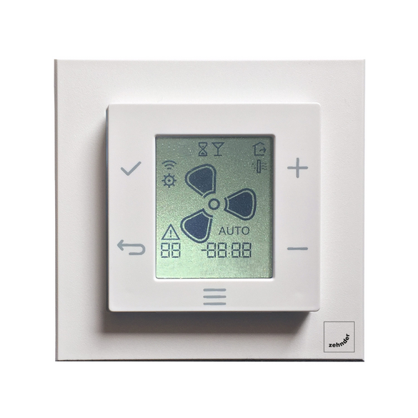 Cut-Out Zehnder EvoSense Comfortable indoor ventilation Front view