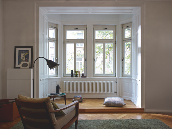 Rendering Zehnder Charleston Decorative radiator Front view