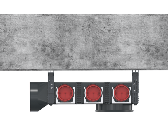 Cut-Out Zehnder ComfoCube Flex Comfortable indoor ventilation Side view