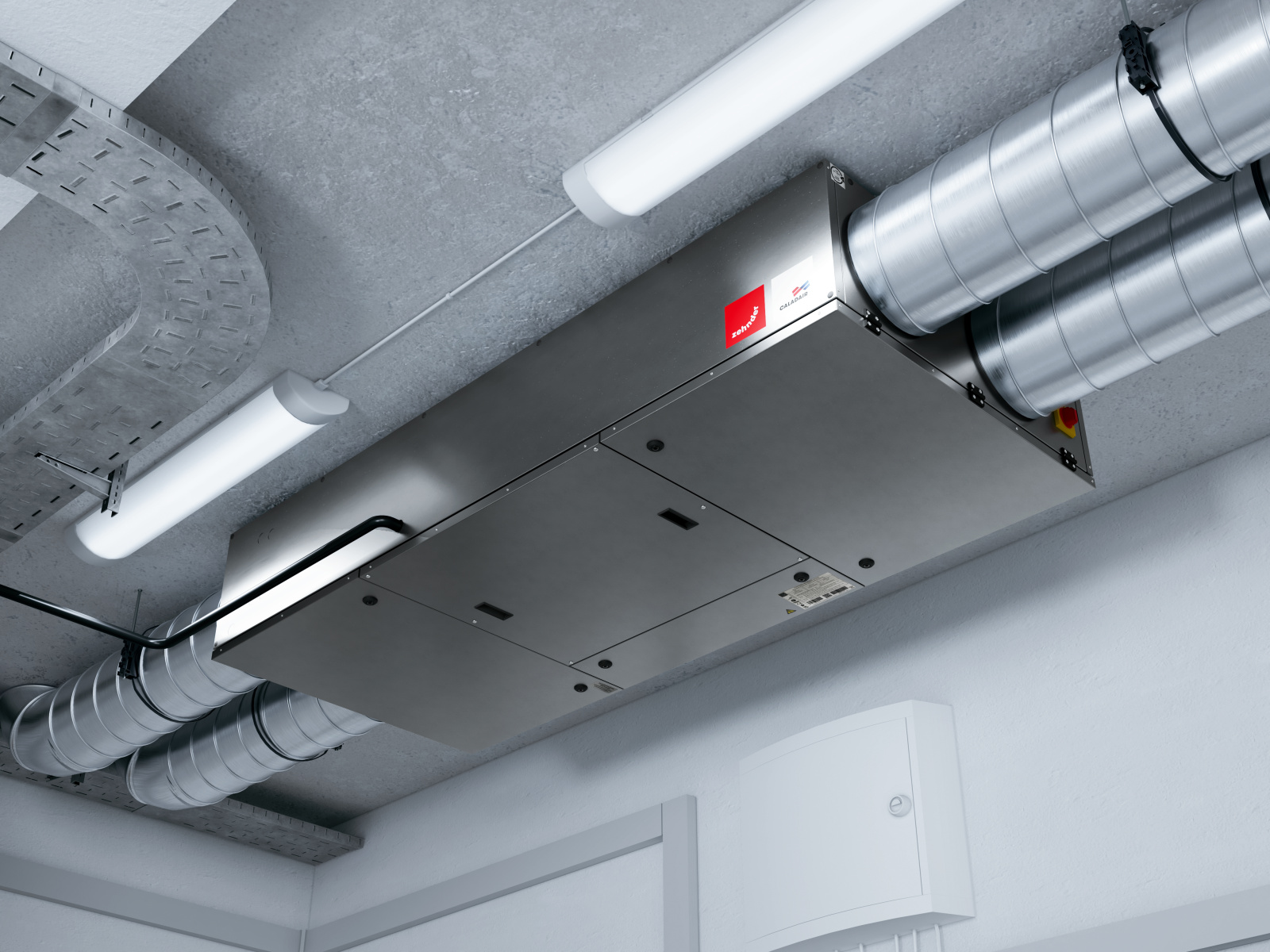 Rendering Zehnder Flatpower Comfortable indoor ventilation 