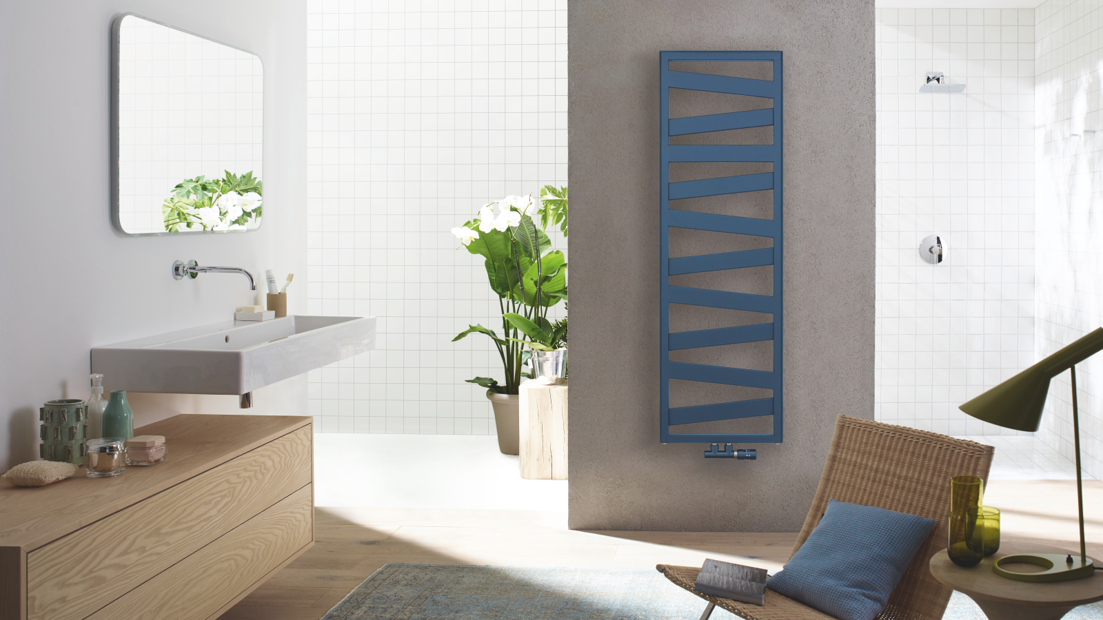 Rendering Zehnder Ribbon Decorative radiator Front view