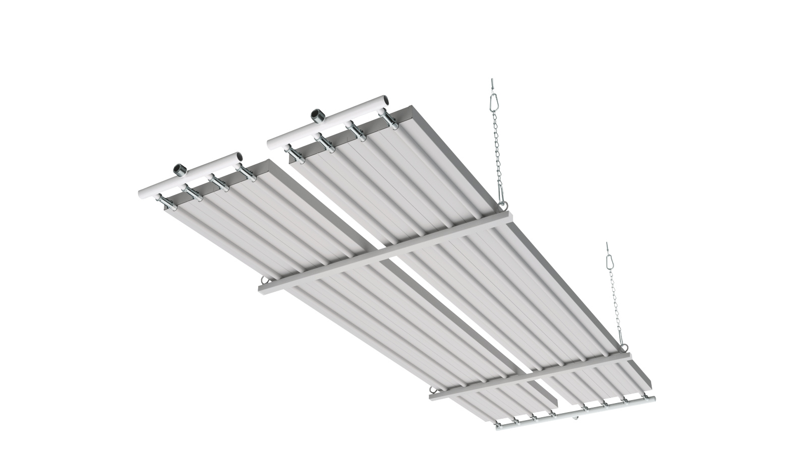 Rendering Zehnder ZIP Heating and cooling ceiling system Front view