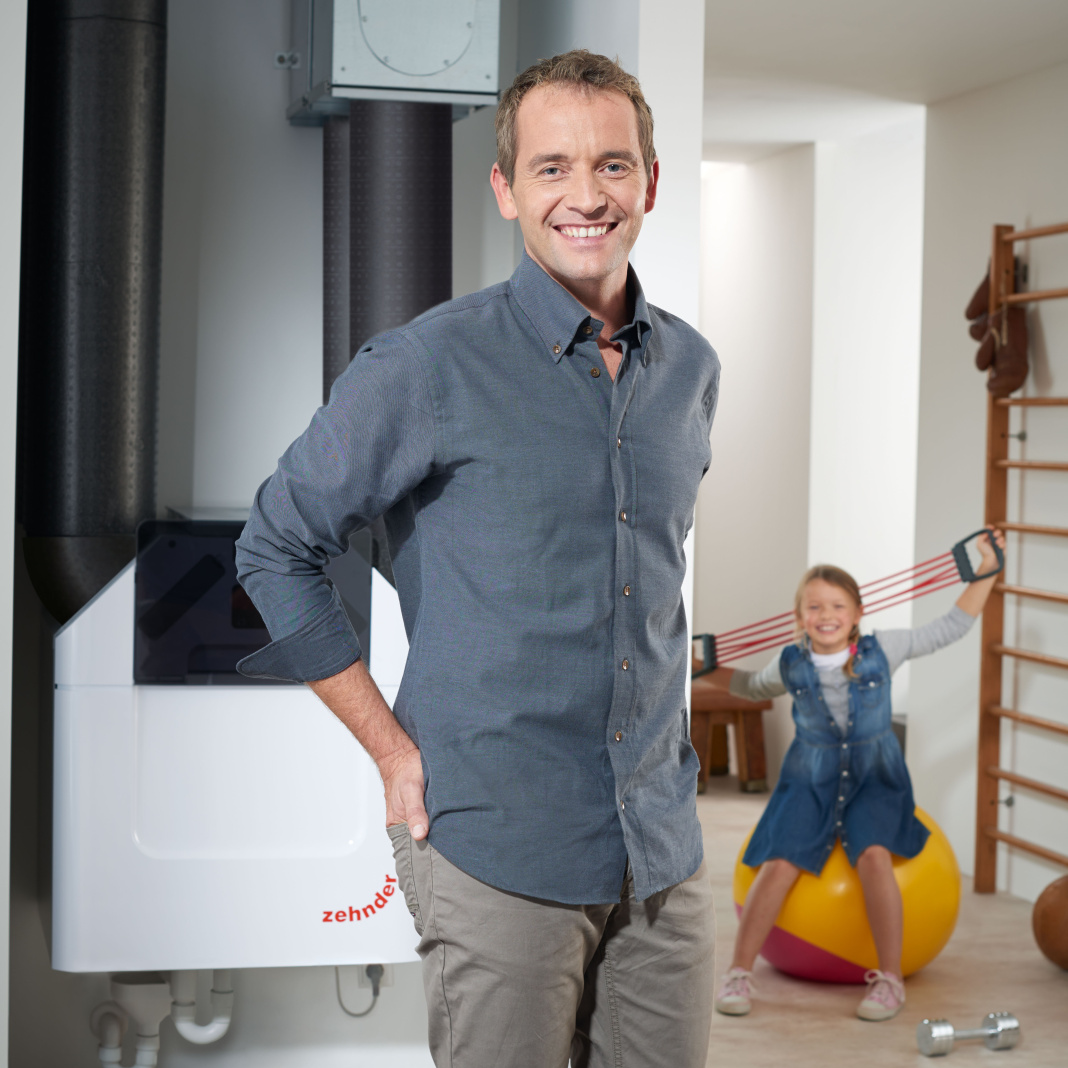 Zehnder_Comfoair Q350_comfopipe160_comfopipe-plus160_comfowell320_familie_hf_075 Rendering Zehnder ComfoAir Q450 TR Comfortable indoor ventilation Angled view