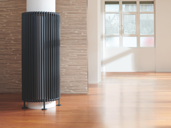 Rendering Zehnder Charleston Decorative radiator Side view