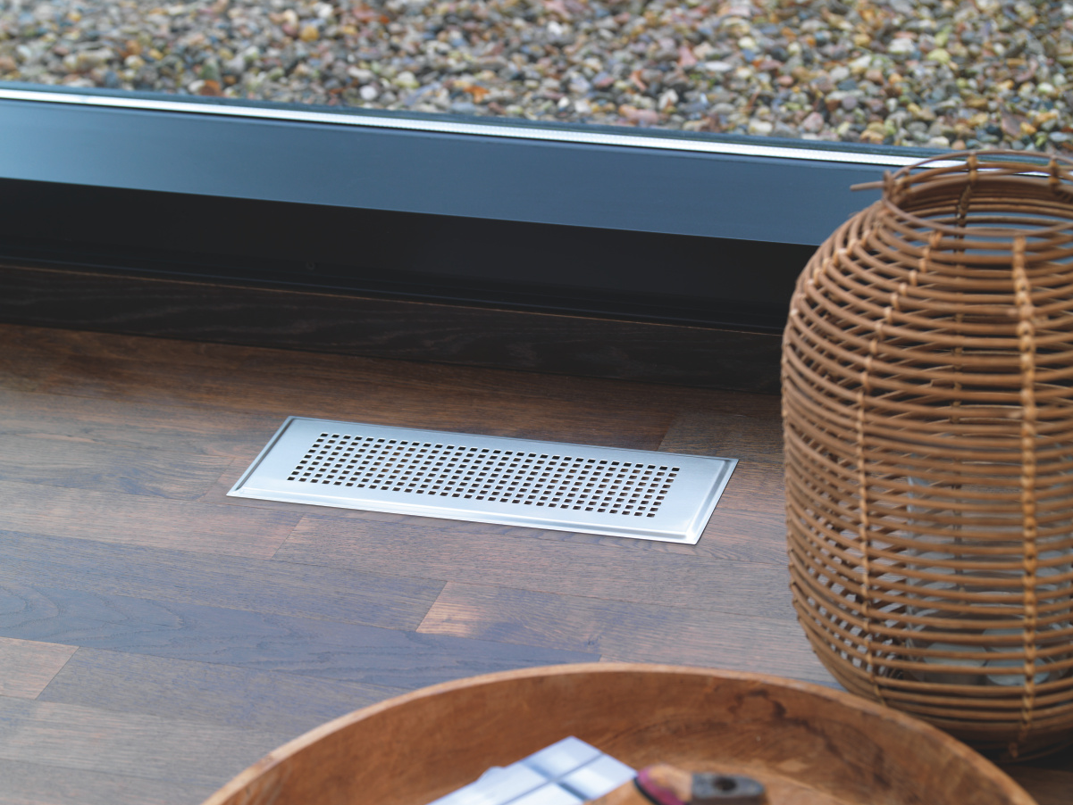 Rendering Zehnder ComfoGrid CLD Comfortable indoor ventilation Top view