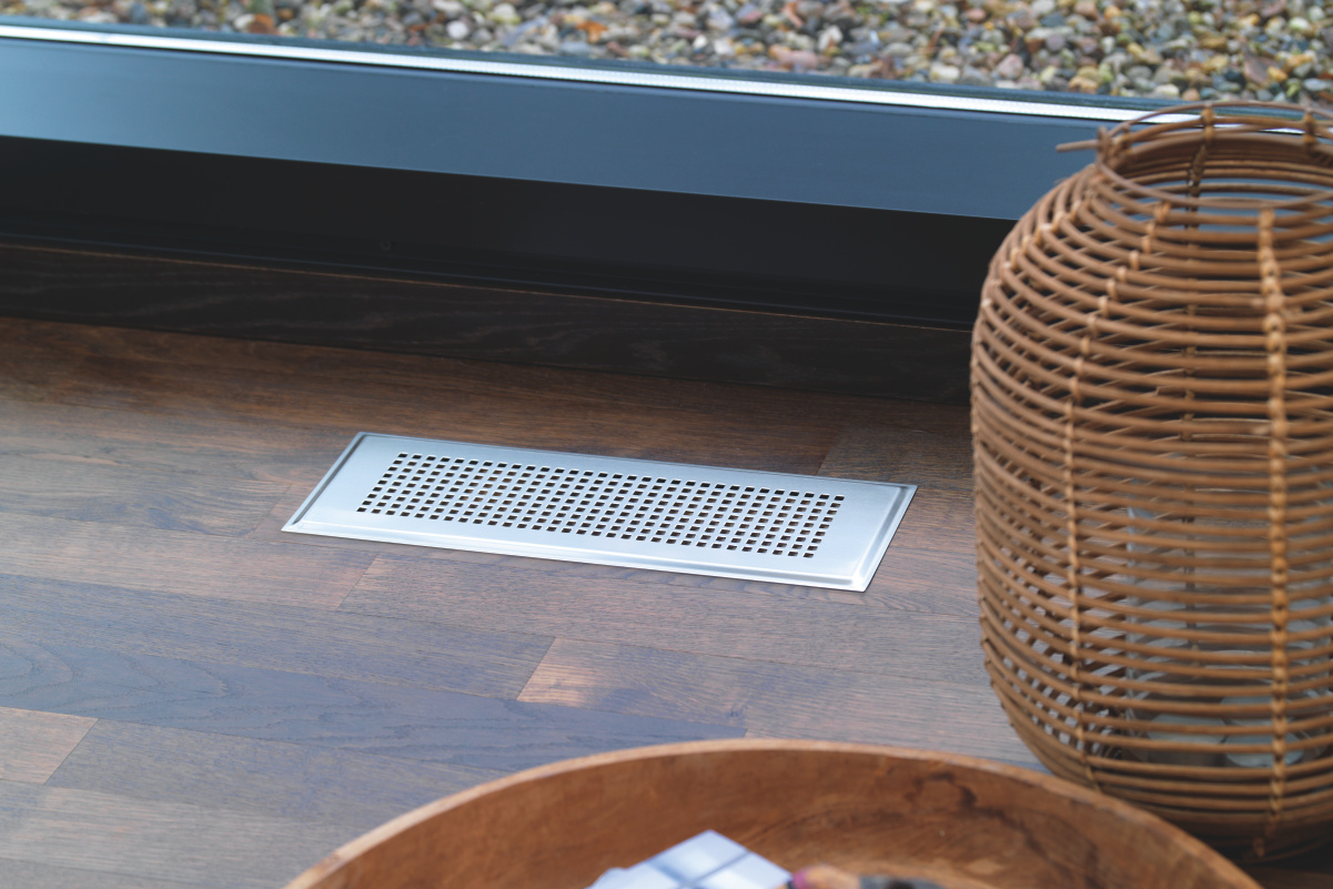 Rendering Zehnder ComfoGrid CLD Comfortable indoor ventilation Top view