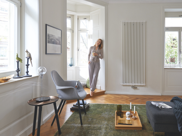 Rendering Zehnder Charleston Decorative radiator Front view