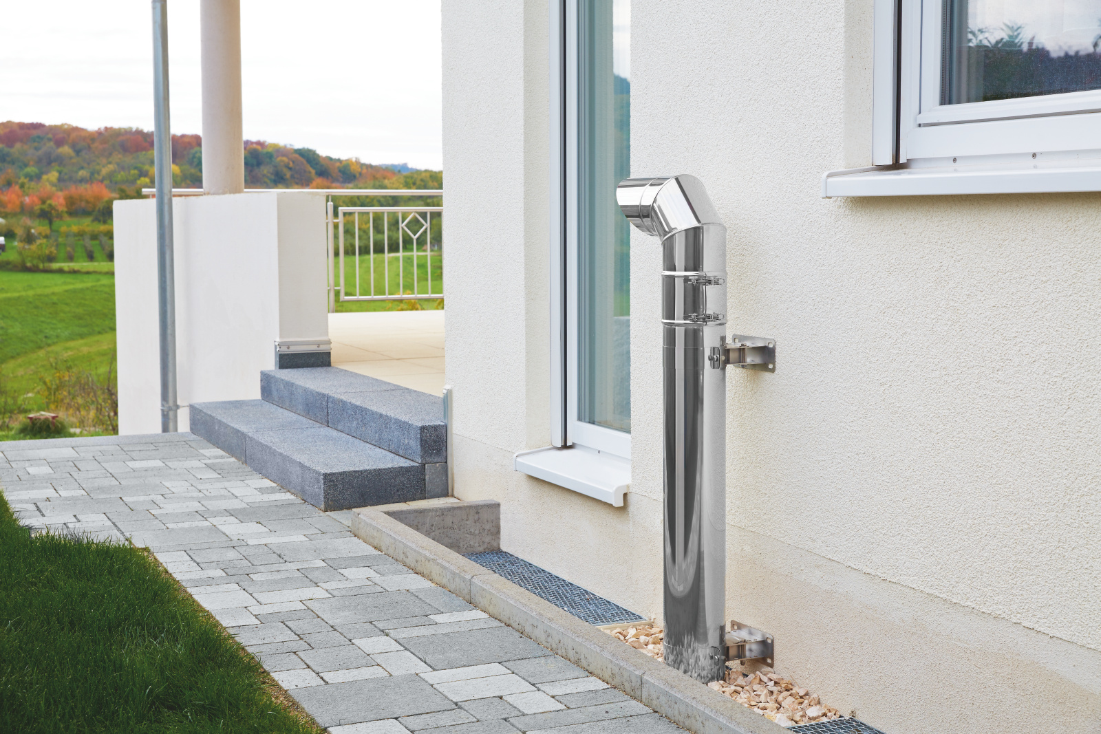 Reference ComfoVent DN180 Comfortable indoor ventilation Front view