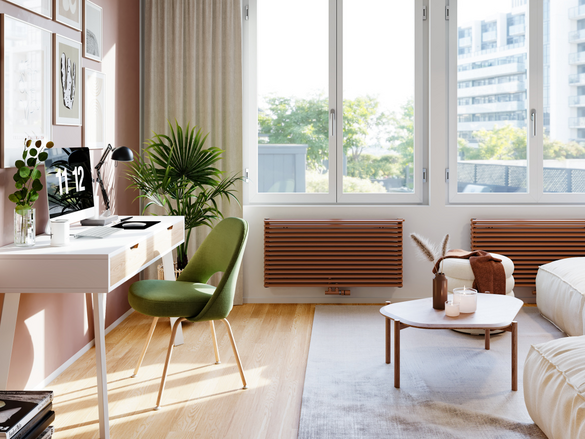 Rendering Zehnder Kleo Decorative radiator Front view