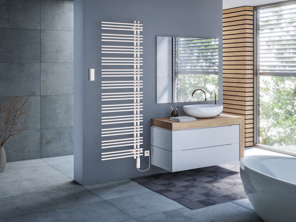 Rendering Zehnder Yucca Asym Decorative radiator 
