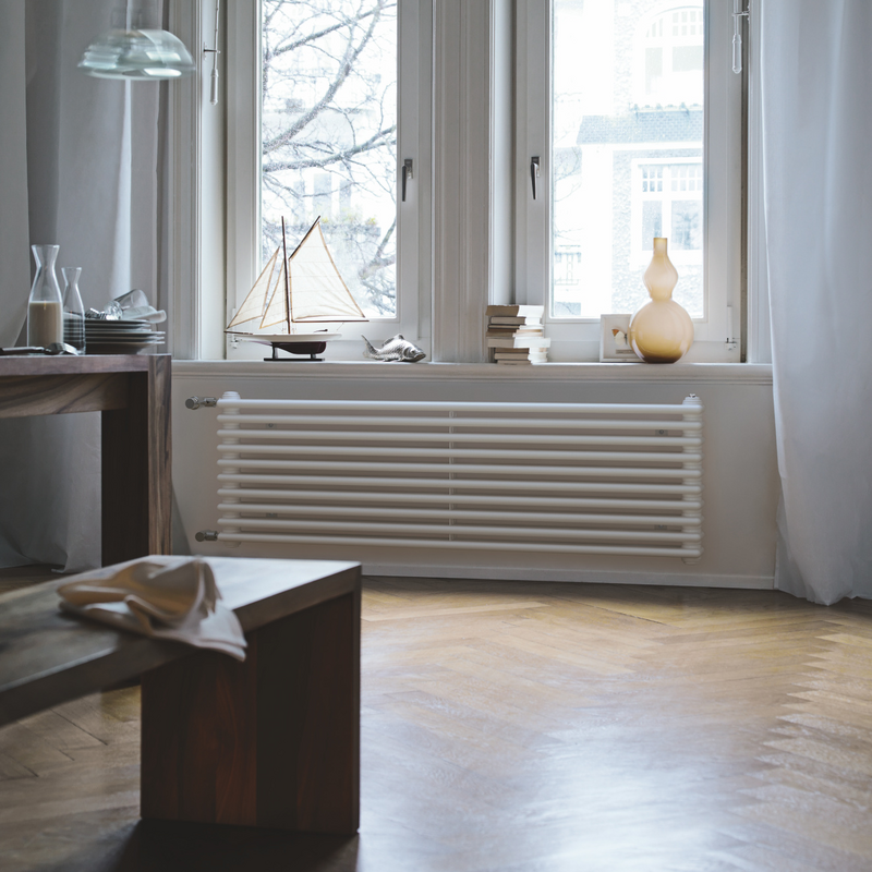 Rendering Zehnder Charleston Turned Decorative radiator Front view