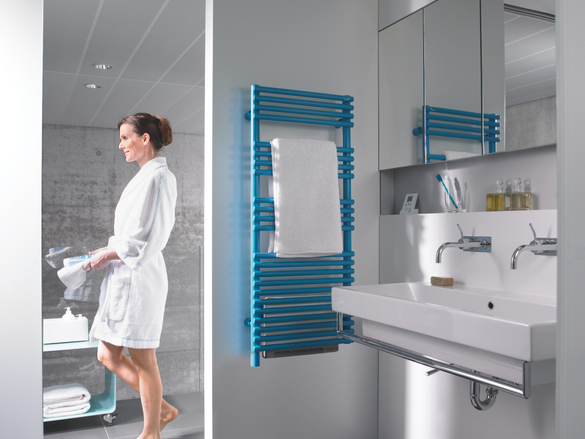 Rendering Zehnder Forma Spa Air Decorative radiator Front view