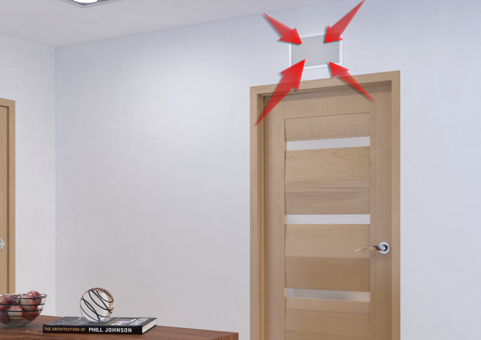 Rendering Zehnder ComfoDuct Activo S 60 Comfortable indoor ventilation 