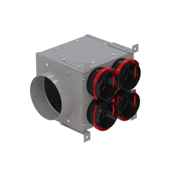 Rendering Zehnder ComfoCube modular Comfortable indoor ventilation Angled view