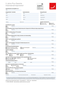 Inbetriebnahme-Protokoll Zehnder Komfortlueftung