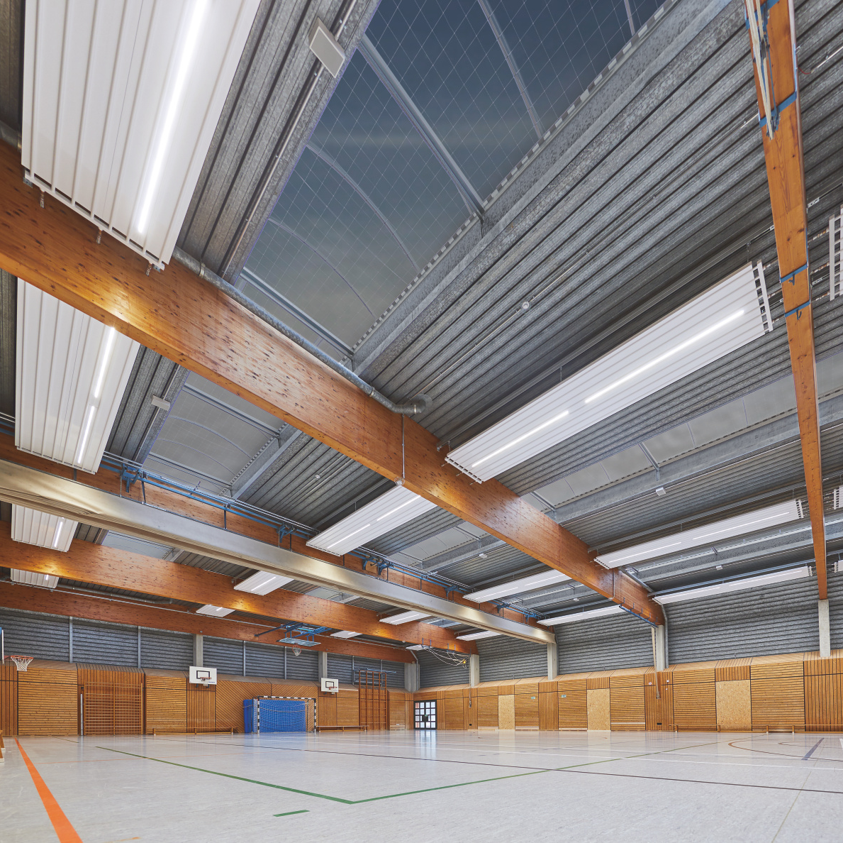 Zehnder_RHC_LED_Einbauleuchten_2 Reference ZBN Heating and cooling ceiling system Front view