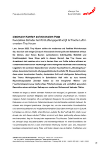 ComfoAir-70, TinyHouse, Presse-Info