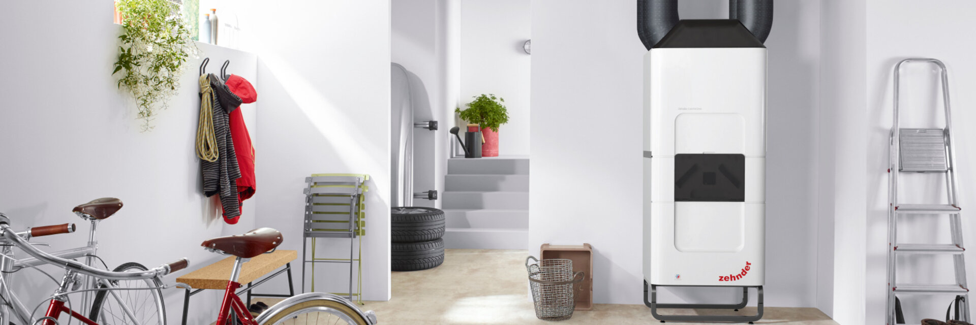 Rendering Zehnder ComfoClime 36 Comfortable indoor ventilation Front view