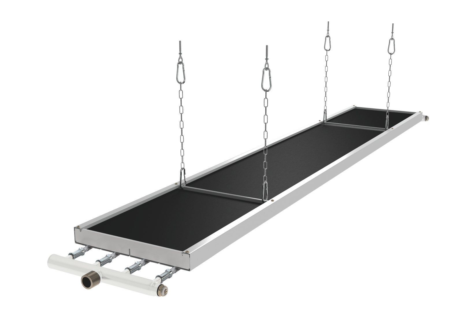 Rendering Zehnder ZIP Heating and cooling ceilings Rear view