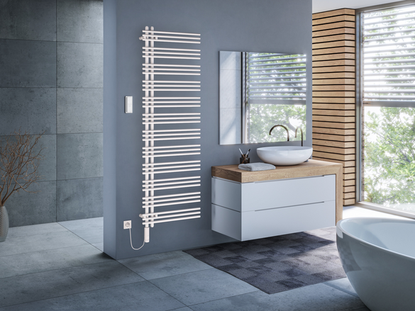 Rendering Zehnder Yucca Asym Decorative radiator 