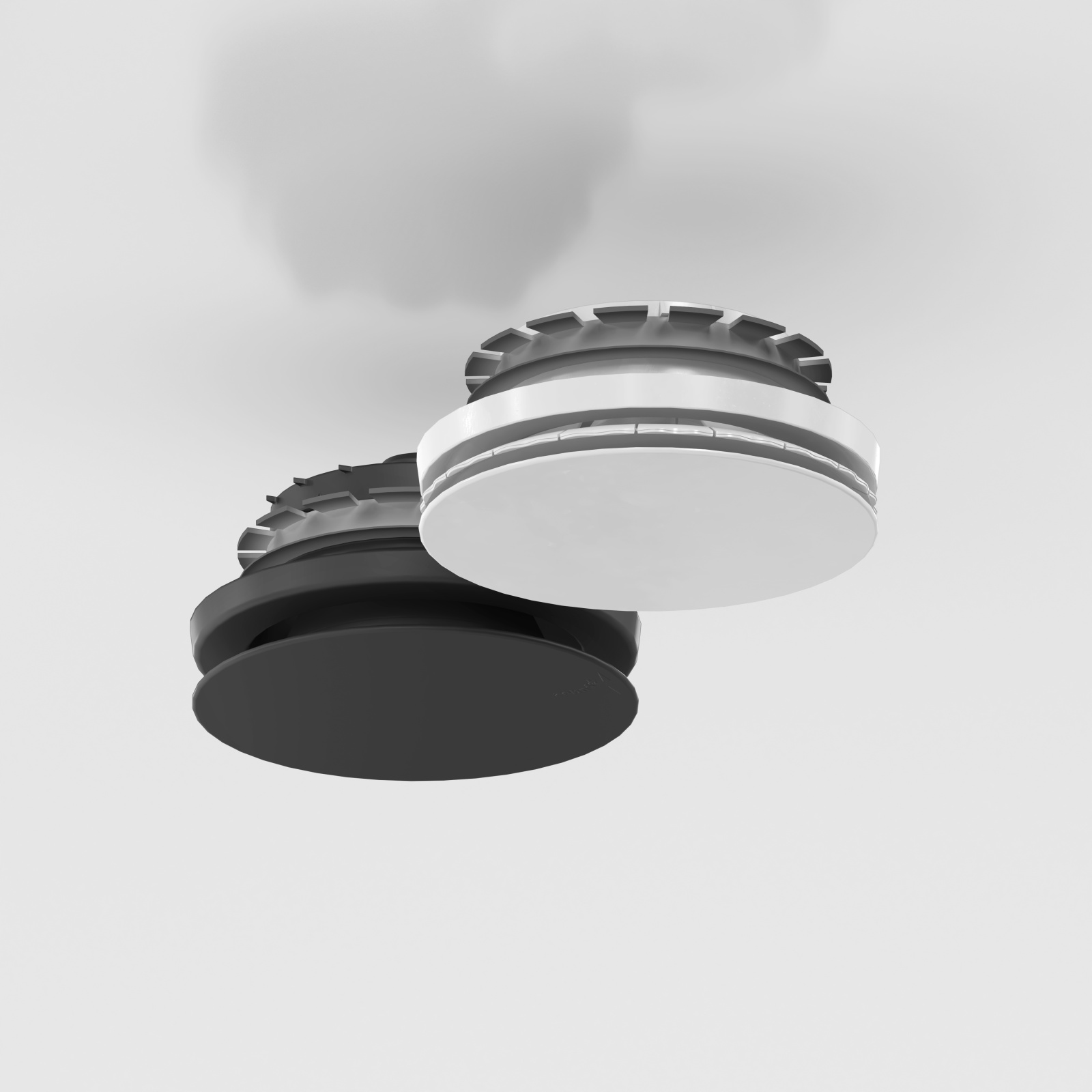 Cut-Out Zehnder ComfoValve Luna E125 Comfortable indoor ventilation Angled view