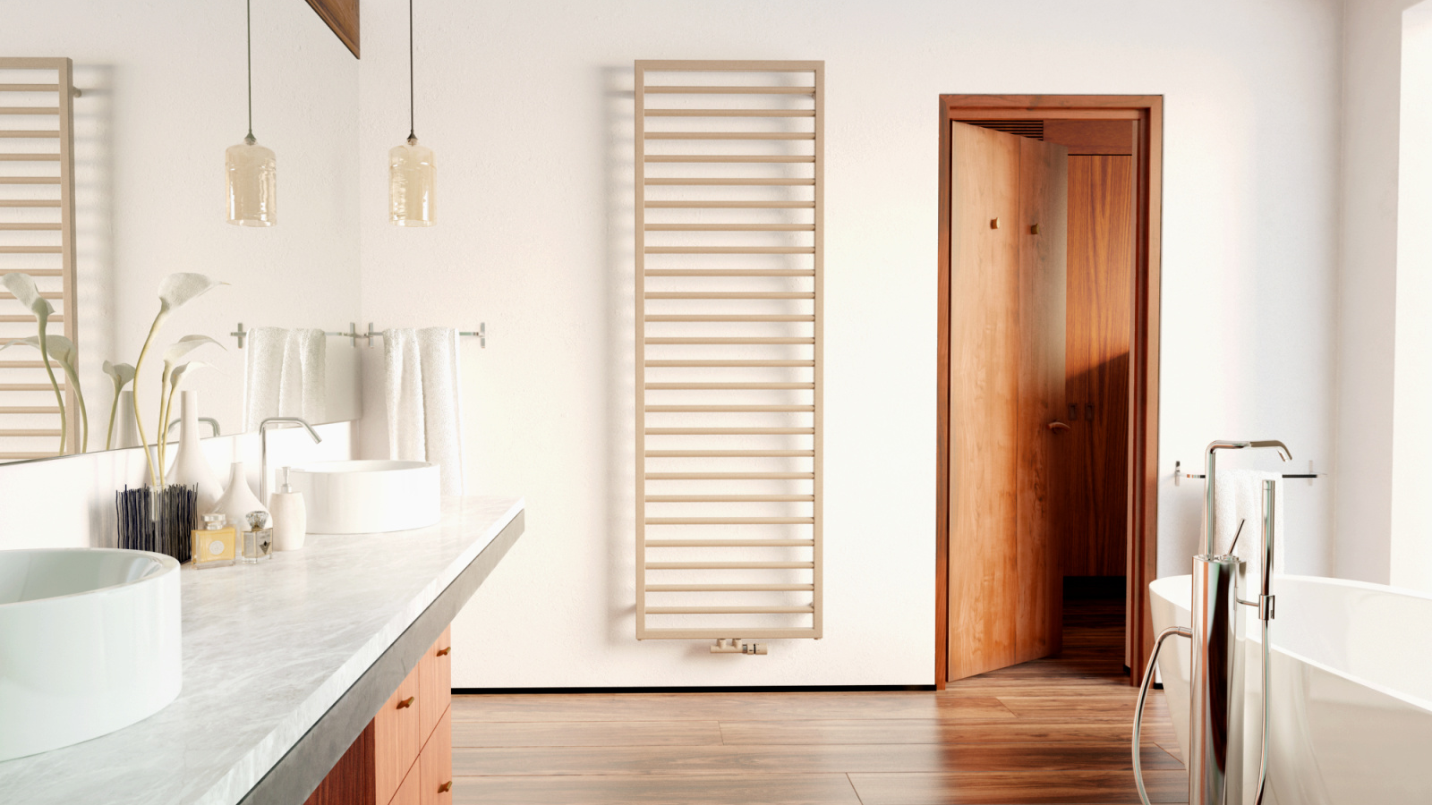 Key Visual Zehnder Subway Decorative radiator Angled view