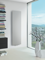 Coloured valves, coloured valve, 50 mm valve, Q connection fitting, Designline thermostat, New Colour World, living room, flat radiator, Studio Collection