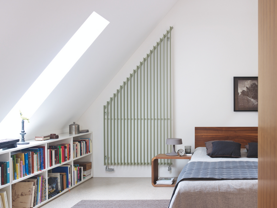Zehnder_RAD_Excelsior-HY_green_sleeping room Rendering Zehnder Excelsior Decorative radiator Front view