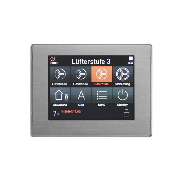 Cut-Out Zehnder TFT Focus/Novus/Climos Comfortable indoor ventilation 3D view