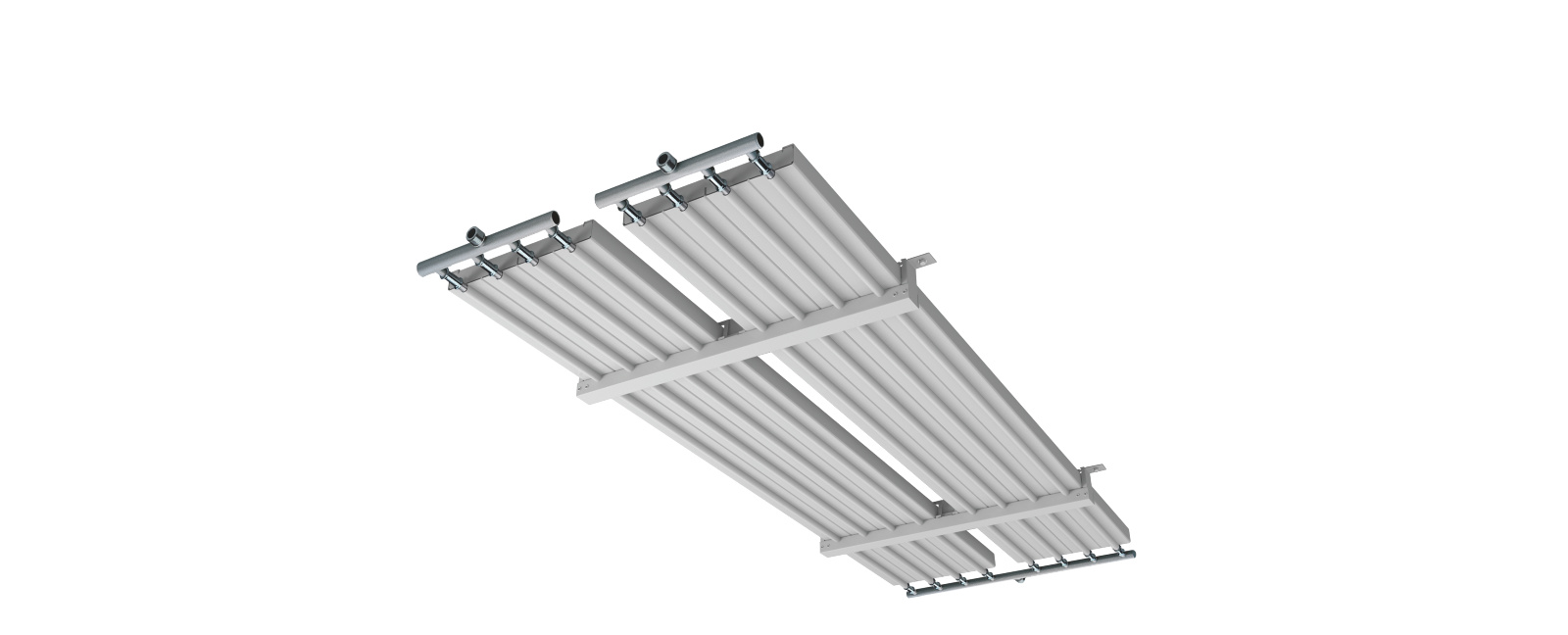 Rendering Zehnder ZIP Heating and cooling ceiling system Front view