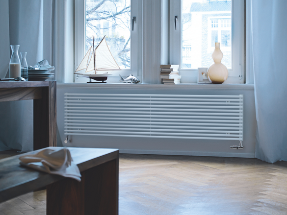 Rendering Zehnder Kleo Decorative radiator Front view