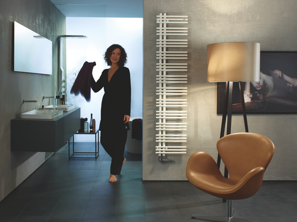 Rendering Yucca Wave Decorative radiator Front view