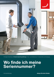 Flyer Zehnder Seriennummern Lüftungen