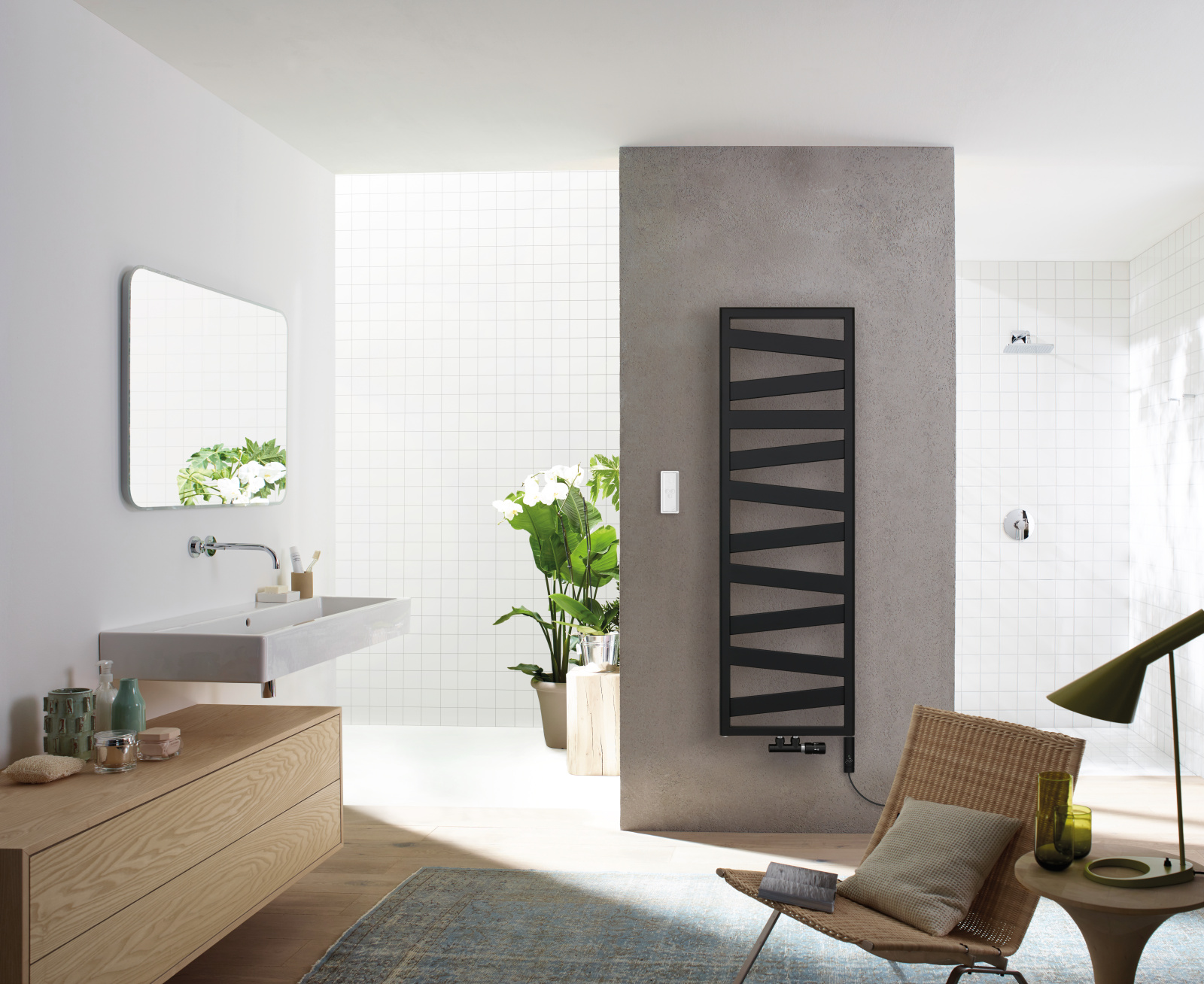 Rendering Zehnder Ribbon Decorative radiator Front view